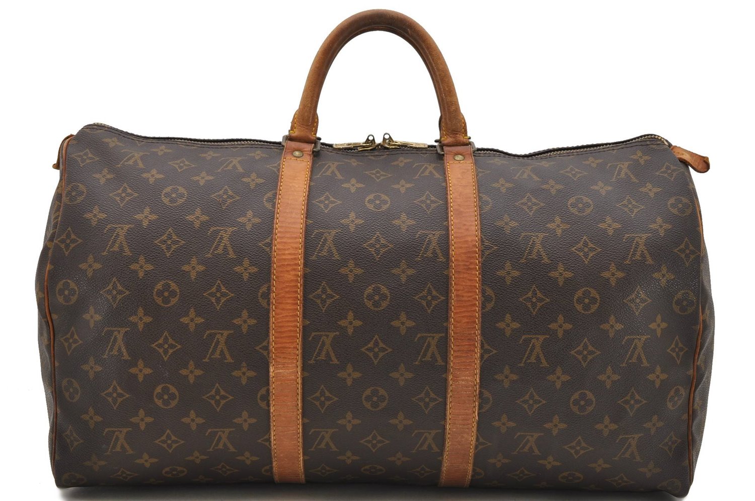 Authentic Louis Vuitton Monogram Keepall 50 Boston Bag M41426 LV 2529D