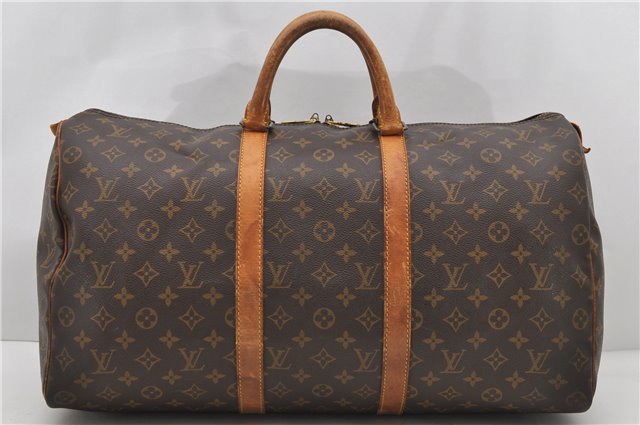 Authentic Louis Vuitton Monogram Keepall 50 Boston Bag M41426 LV 2529D