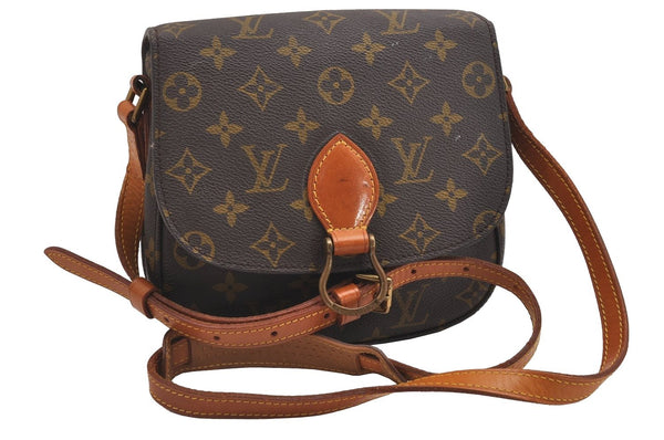 Authentic Louis Vuitton Monogram Saint Cloud MM M51243 Shoulder Cross Bag 2529I