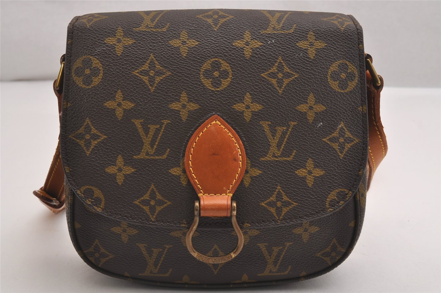 Authentic Louis Vuitton Monogram Saint Cloud MM M51243 Shoulder Cross Bag 2529I