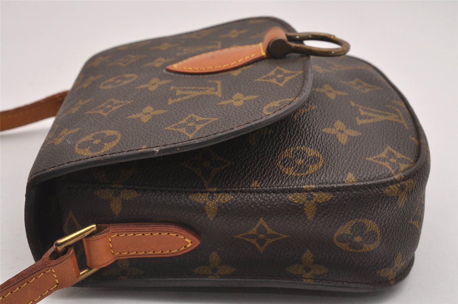 Authentic Louis Vuitton Monogram Saint Cloud MM M51243 Shoulder Cross Bag 2529I
