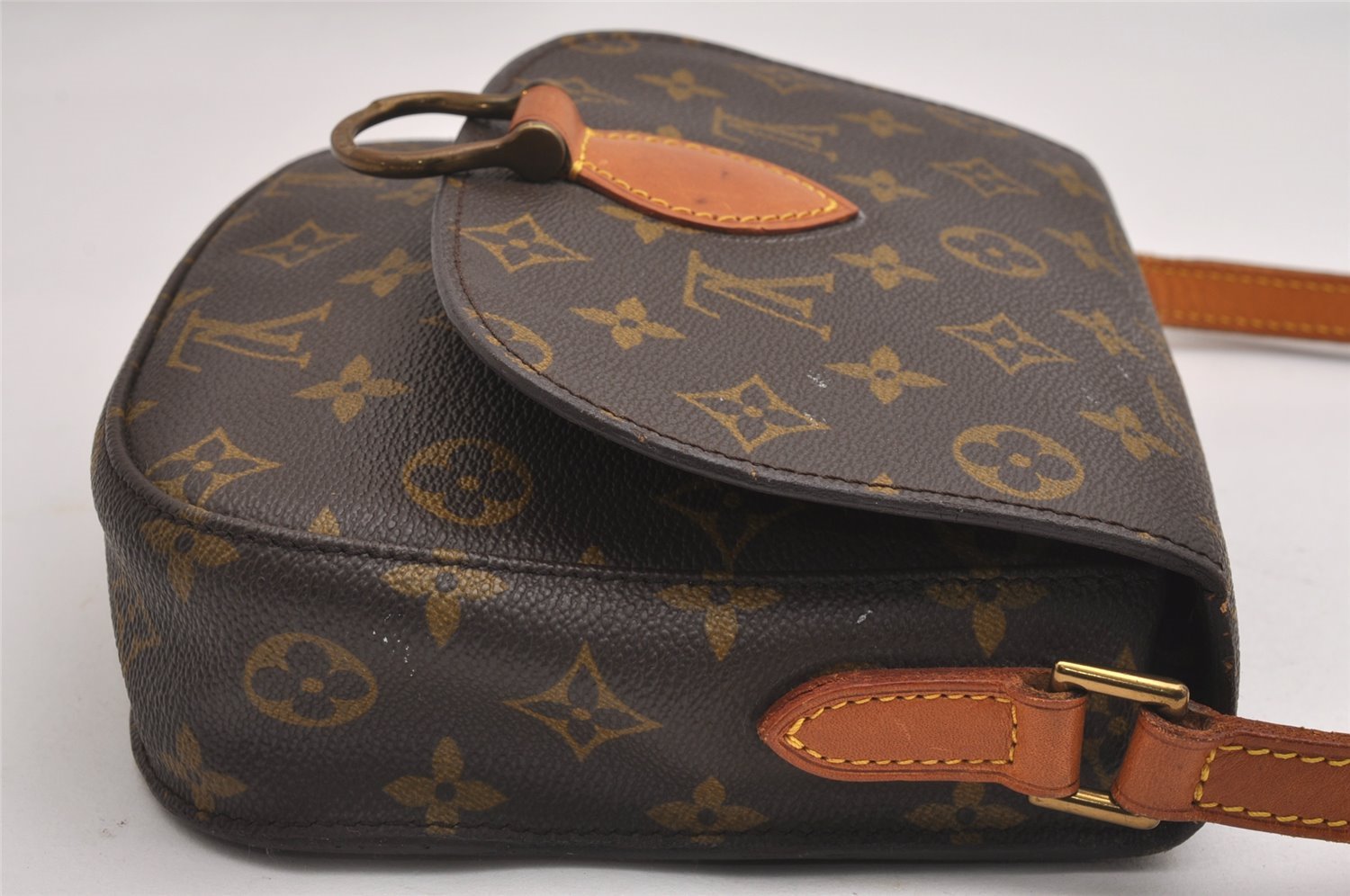 Authentic Louis Vuitton Monogram Saint Cloud MM M51243 Shoulder Cross Bag 2529I