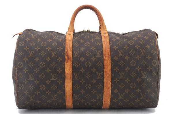 Authentic Louis Vuitton Monogram Keepall 50 Boston Bag M41426 LV 2530D