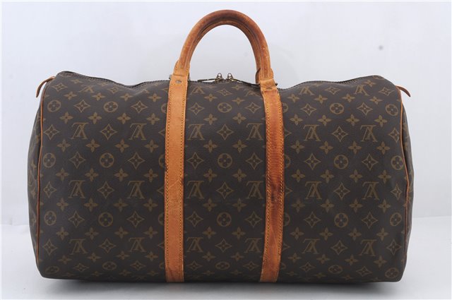 Authentic Louis Vuitton Monogram Keepall 50 Boston Bag M41426 LV 2530D