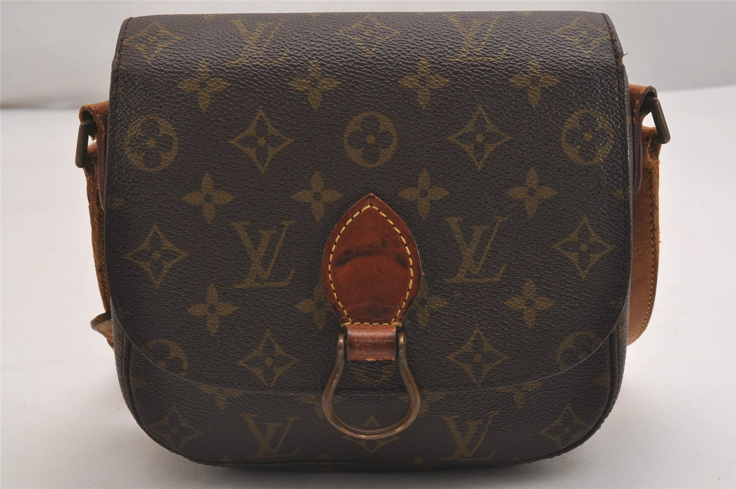 Auth Louis Vuitton Monogram Saint Cloud MM Shoulder Cross Bag Old Model LV 2531I