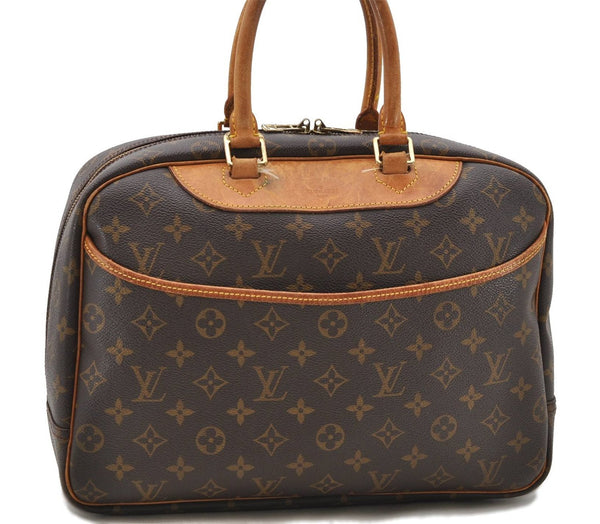 Authentic Louis Vuitton Monogram Deauville Hand Bag M47270 LV 2533D