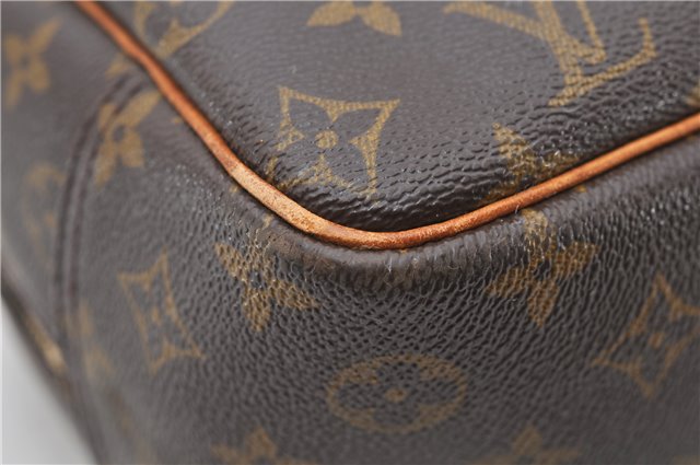 Authentic Louis Vuitton Monogram Deauville Hand Bag M47270 LV 2533D