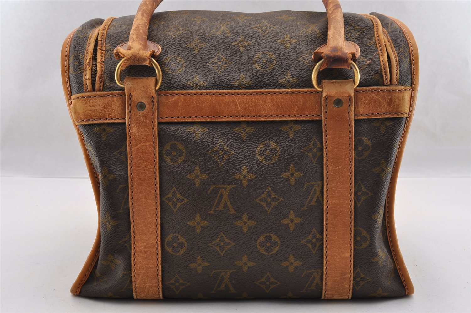 Authentic Louis Vuitton Monogram Sac Chaussures 30 Boston Bag Old Model LV 2535I