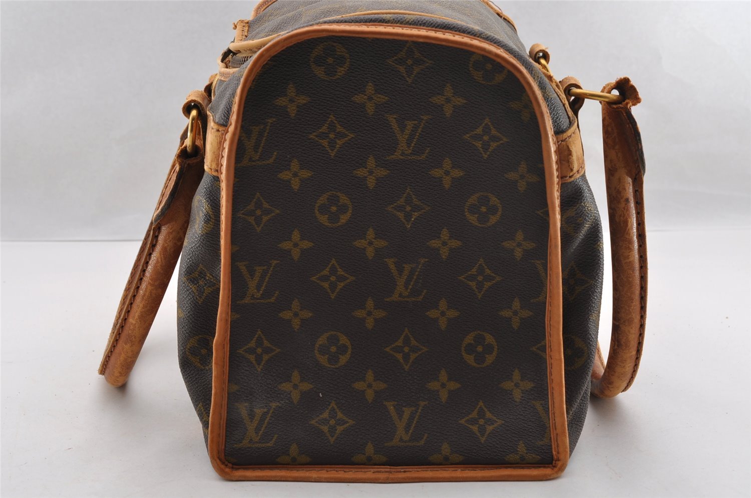 Authentic Louis Vuitton Monogram Sac Chaussures 30 Boston Bag Old Model LV 2535I