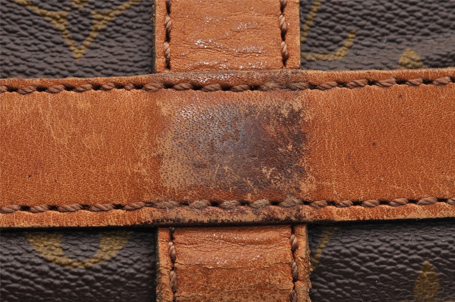 Authentic Louis Vuitton Monogram Sac Chaussures 30 Boston Bag Old Model LV 2535I