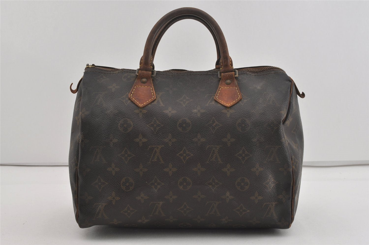 Authentic Louis Vuitton Monogram Speedy 30 Hand Boston Bag M41526 LV Junk 2536I