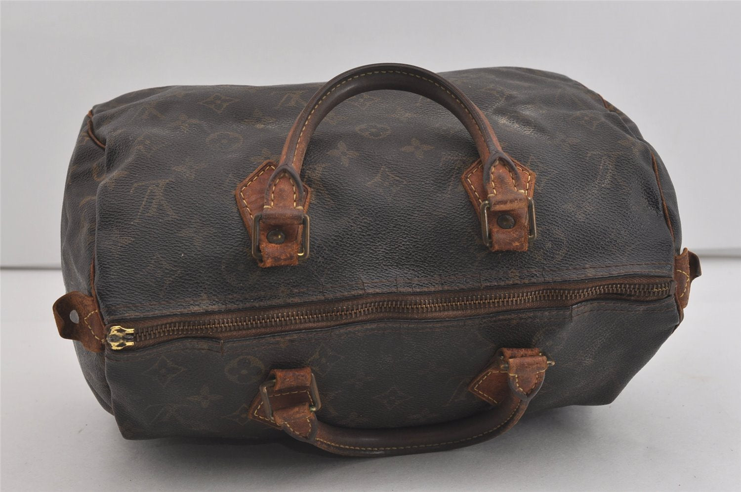 Authentic Louis Vuitton Monogram Speedy 30 Hand Boston Bag M41526 LV Junk 2536I