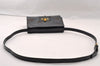 Authentic Vintage GUCCI Shoulder Cross Body Bag Purse Enamel Leather Black 2537I