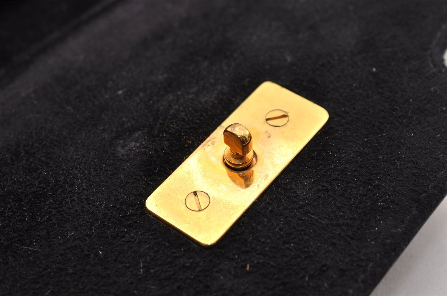 Authentic Vintage GUCCI Shoulder Cross Body Bag Purse Enamel Leather Black 2537I