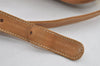 Authentic GUCCI Web Sherry Line Micro GG Shoulder Bag PVC Leather Brown 2538I