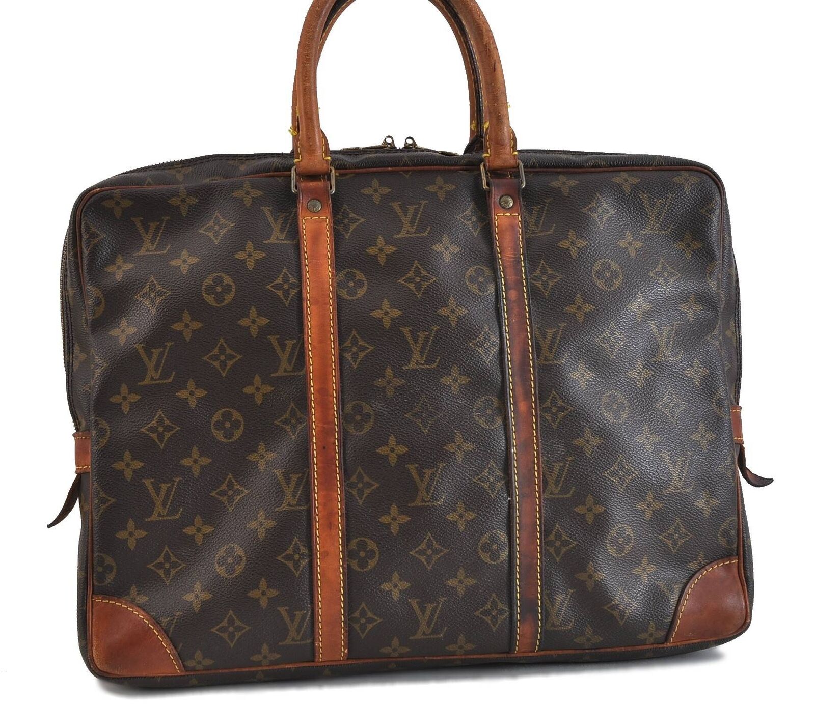 Auth Louis Vuitton Monogram Porte Documents Voyage Briefcase M40226 LV 2539C