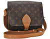 Auth Louis Vuitton Monogram Cartouchiere MM Shoulder Cross Bag M51253 LV 2540D
