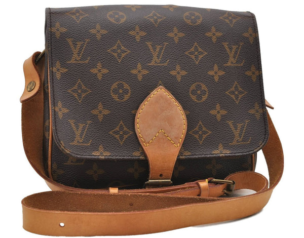 Auth Louis Vuitton Monogram Cartouchiere MM Shoulder Cross Bag M51253 LV 2540D