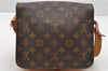 Auth Louis Vuitton Monogram Cartouchiere MM Shoulder Cross Bag M51253 LV 2540D