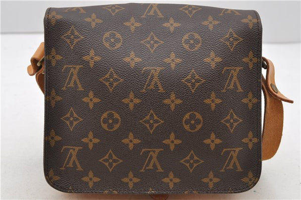 Auth Louis Vuitton Monogram Cartouchiere MM Shoulder Cross Bag M51253 LV 2540D