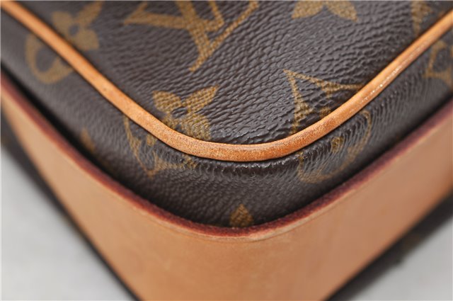 Auth Louis Vuitton Monogram Cartouchiere MM Shoulder Cross Bag M51253 LV 2540D