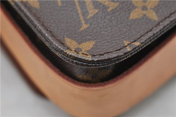Auth Louis Vuitton Monogram Cartouchiere MM Shoulder Cross Bag M51253 LV 2540D