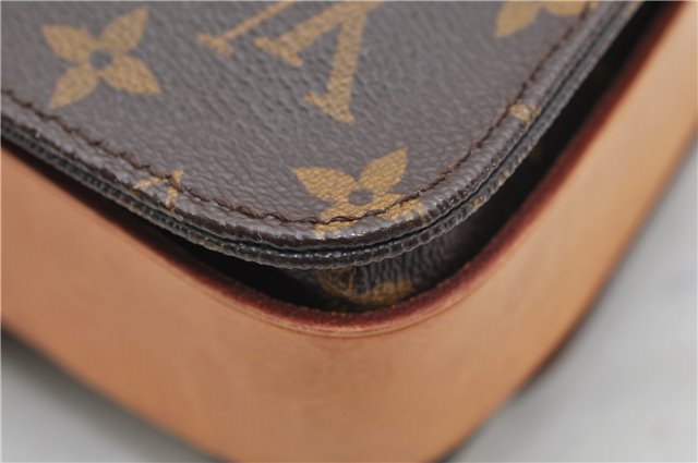 Auth Louis Vuitton Monogram Cartouchiere MM Shoulder Cross Bag M51253 LV 2540D