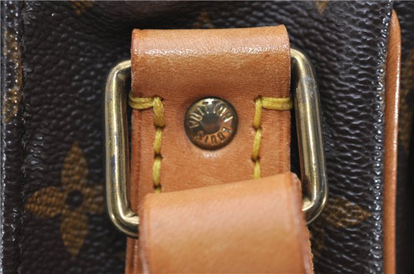 Auth Louis Vuitton Monogram Cartouchiere MM Shoulder Cross Bag M51253 LV 2540D