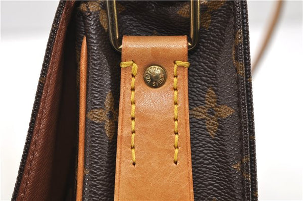 Auth Louis Vuitton Monogram Cartouchiere MM Shoulder Cross Bag M51253 LV 2540D