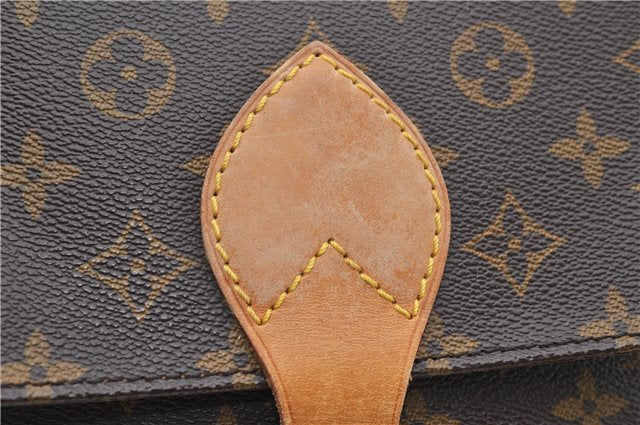 Auth Louis Vuitton Monogram Cartouchiere MM Shoulder Cross Bag M51253 LV 2540D