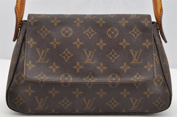 Authentic Louis Vuitton Monogram Mini Looping Shoulder Hand Bag M51147 LV 2541I