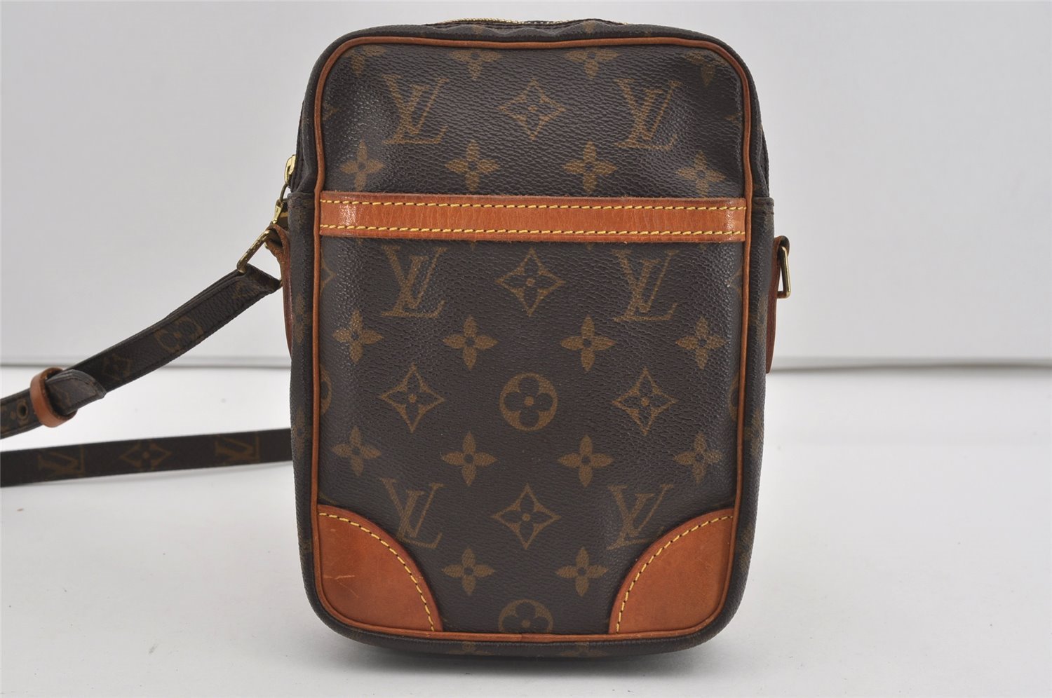 Authentic Louis Vuitton Monogram Danube Shoulder Crossbody Bag M45266 Junk 2543I