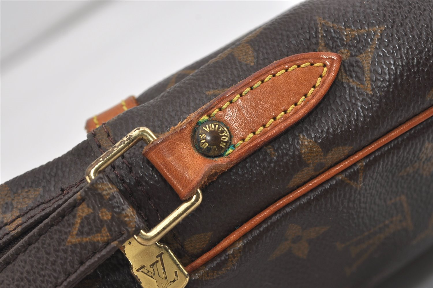 Authentic Louis Vuitton Monogram Danube Shoulder Crossbody Bag M45266 Junk 2543I