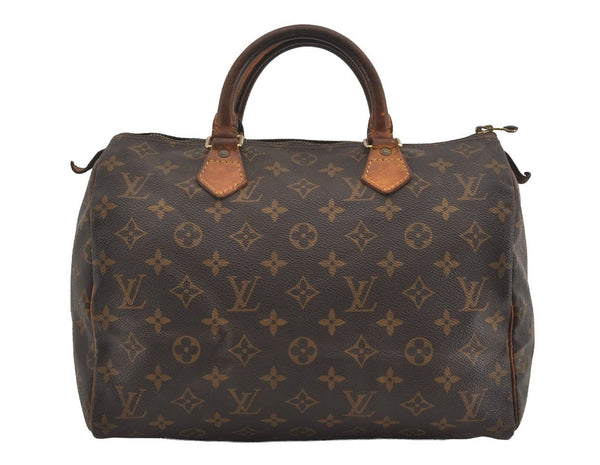 Authentic Louis Vuitton Monogram Speedy 30 Hand Boston Bag M41526 LV 2545I