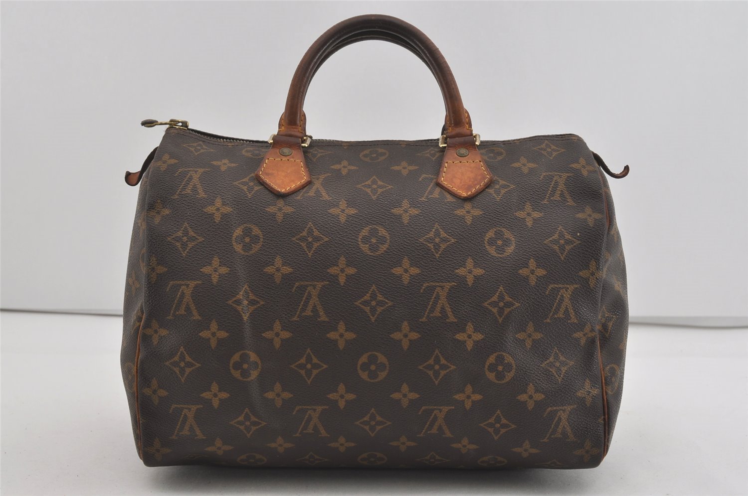 Authentic Louis Vuitton Monogram Speedy 30 Hand Boston Bag M41526 LV 2545I