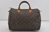 Authentic Louis Vuitton Monogram Speedy 30 Hand Boston Bag M41526 LV 2545I