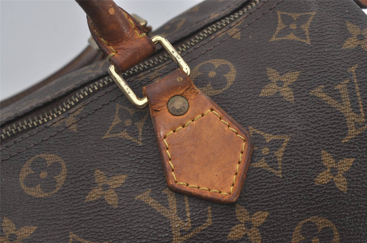 Authentic Louis Vuitton Monogram Speedy 30 Hand Boston Bag M41526 LV 2545I