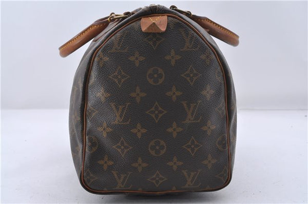 Authentic Louis Vuitton Monogram Speedy 30 Hand Bag M41526 LV 2546D