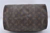 Authentic Louis Vuitton Monogram Speedy 30 Hand Bag M41526 LV 2546D