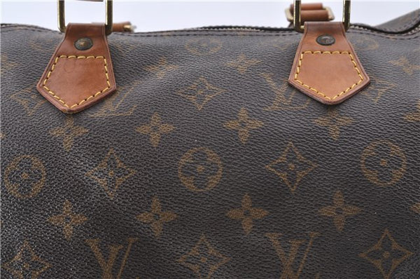 Authentic Louis Vuitton Monogram Speedy 30 Hand Bag M41526 LV 2546D