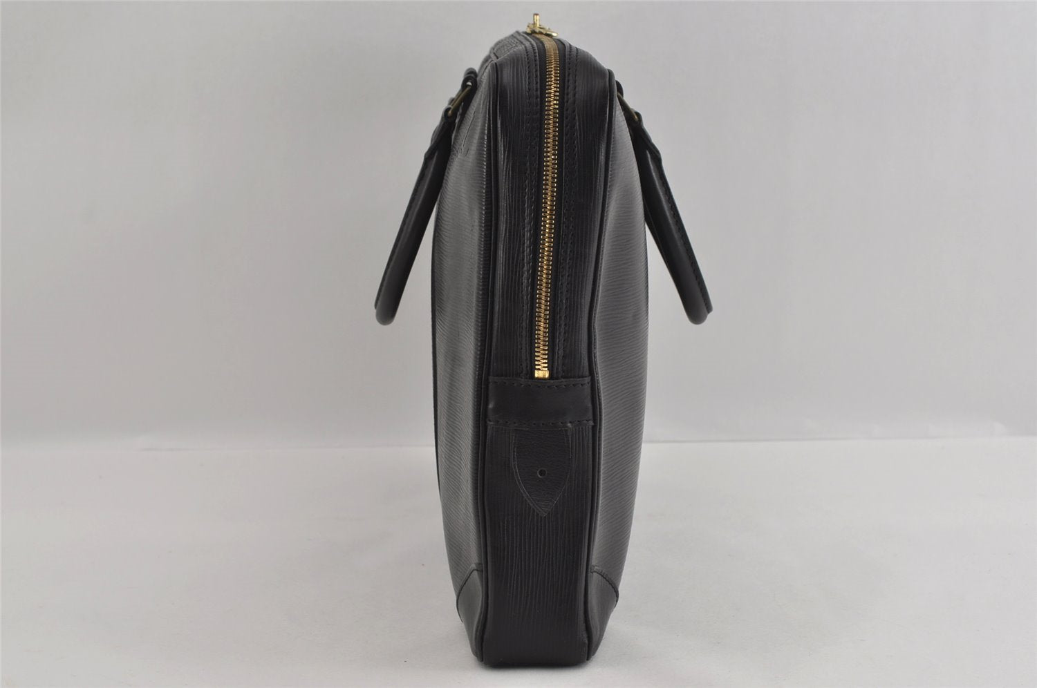 Authentic Louis Vuitton Epi Porte Documents Voyage Briefcase M59162 Black 2547I