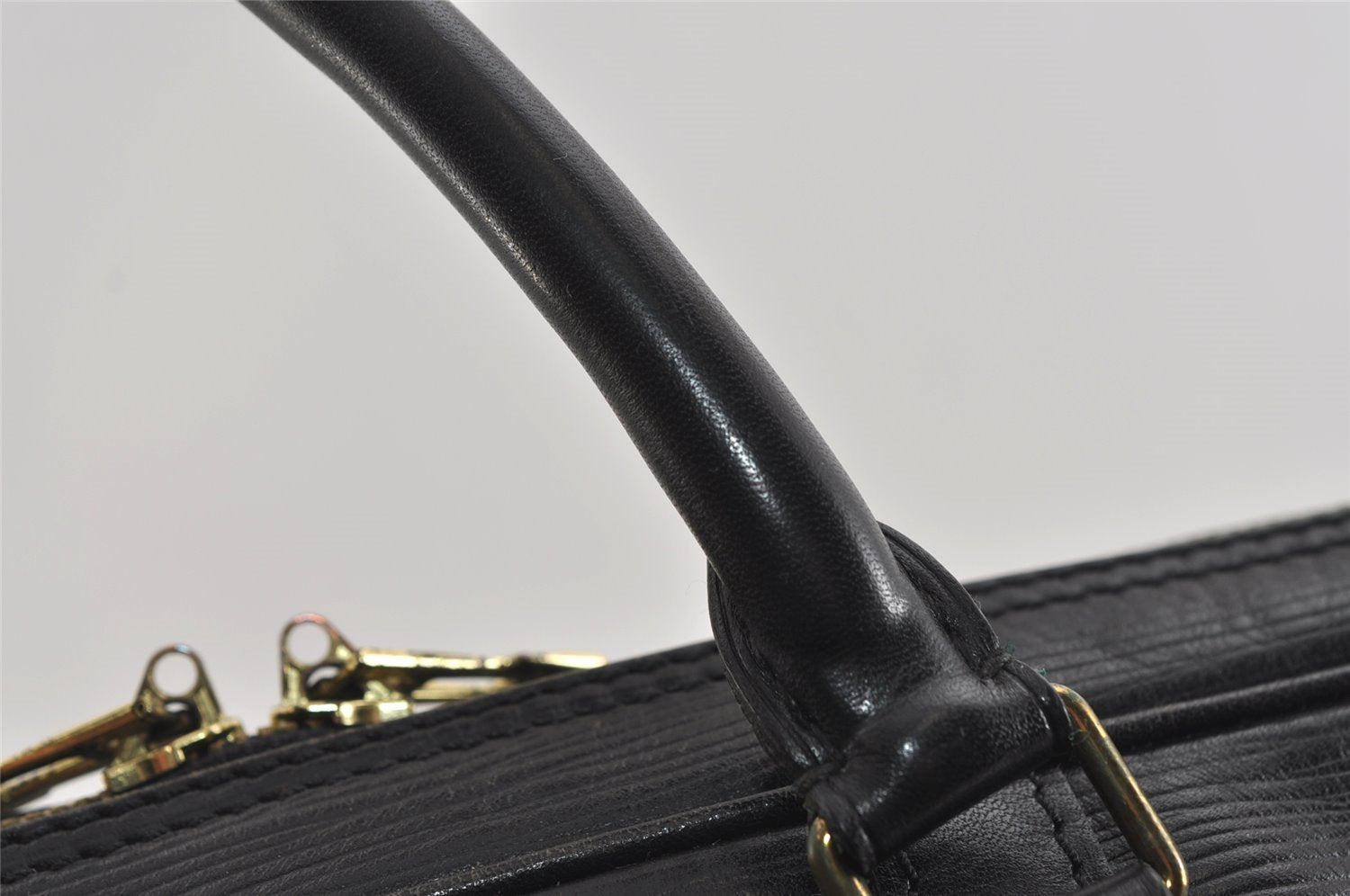 Authentic Louis Vuitton Epi Porte Documents Voyage Briefcase M59162 Black 2547I