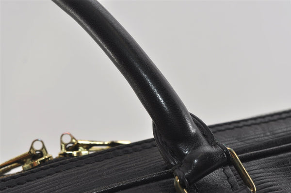 Authentic Louis Vuitton Epi Porte Documents Voyage Briefcase M59162 Black 2547I
