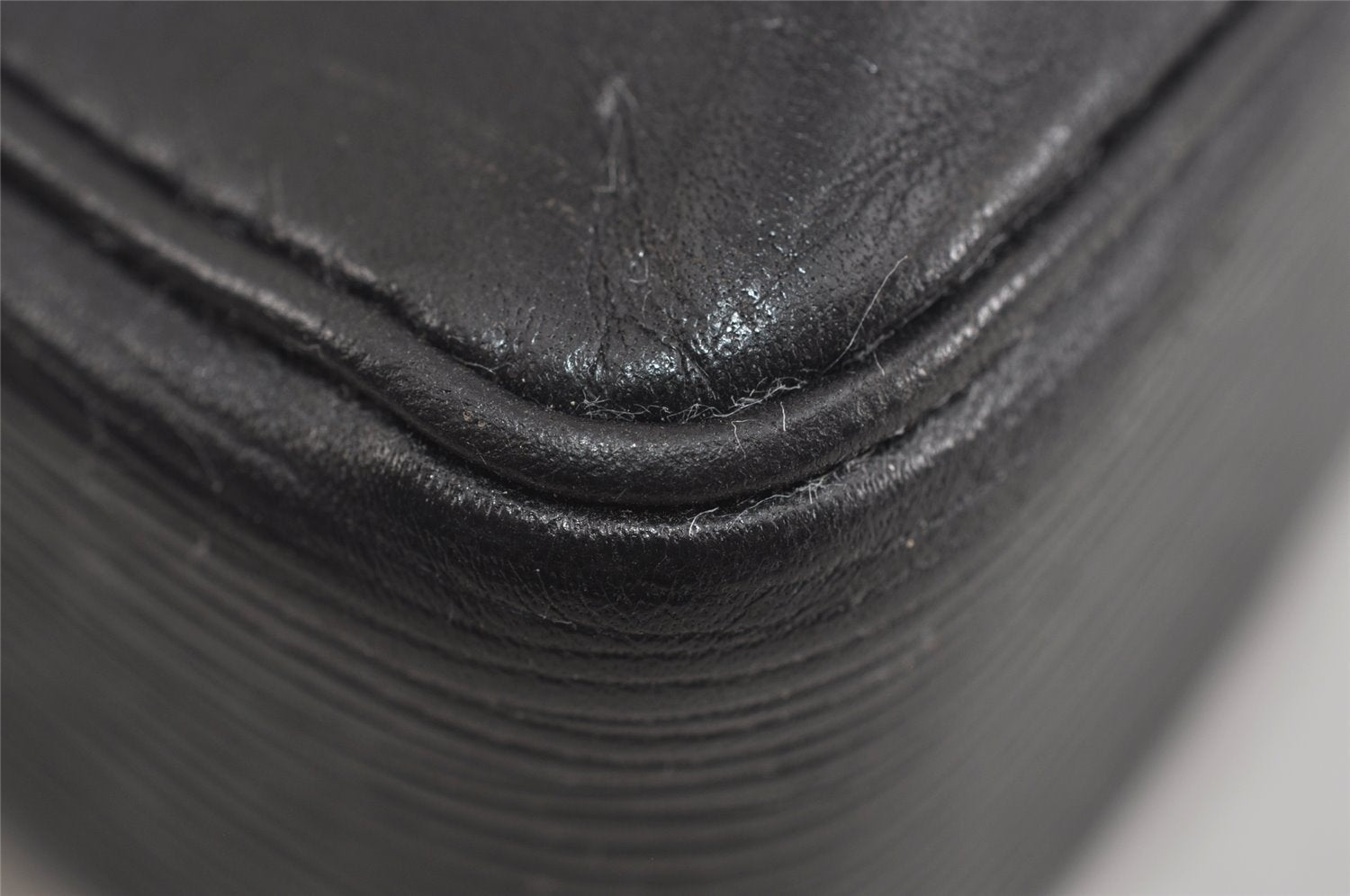 Authentic Louis Vuitton Epi Porte Documents Voyage Briefcase M59162 Black 2547I