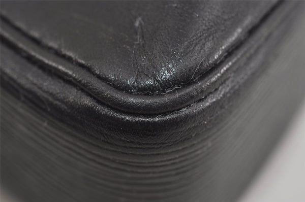 Authentic Louis Vuitton Epi Porte Documents Voyage Briefcase M59162 Black 2547I