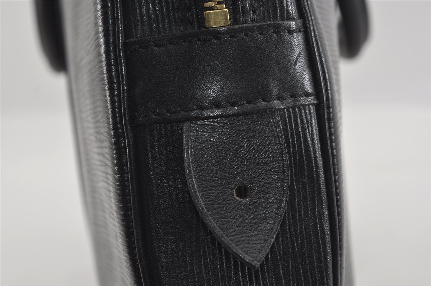 Authentic Louis Vuitton Epi Porte Documents Voyage Briefcase M59162 Black 2547I