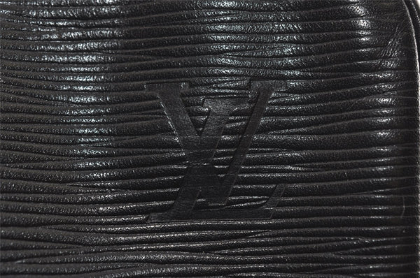 Authentic Louis Vuitton Epi Porte Documents Voyage Briefcase M59162 Black 2547I