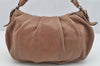 Authentic PRADA Vintage Vitello Leather Chain Shoulder Bag Pink 2550I