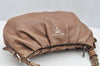 Authentic PRADA Vintage Vitello Leather Chain Shoulder Bag Pink 2550I