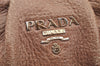 Authentic PRADA Vintage Vitello Leather Chain Shoulder Bag Pink 2550I